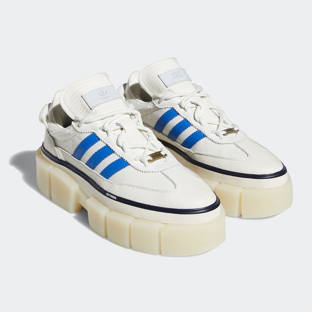 Adidas BEYONCÉ Ivy Park Rodeo Super Sleek White Royal Blue Sneakers SIZE 8 NWB